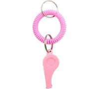 Clockjuan Sifflet de sport rose avec sangle de poignet réglable - Son haute fréquence pour entraîneurs, arbitres et sports d'équipe, sifflet d'urgence en plastique durable pour le football, le