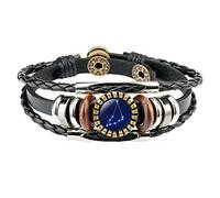 ClodeEU Bracelets bohèmes pour femmes, 12 bracelets constellation, bracelets en cuir pour femmes et hommes, accessoires de bijoux tendance, élégant accessoire de cadeau de bijoux, taille unique