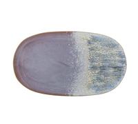 CLOE Plat ovale en Grès L37 BLOOMINGVILLE Rose et Bleu
