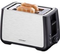 Cloer 3569 King Size Toaster acier inoxydable/noir