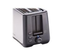 Cloer 3579 King Size - Grille-pain - 4 tranche - 2 Emplacements - noir/inox mat