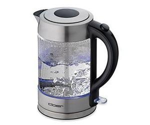 Cloer 4429 Wasserkocher Glasbehälter 1,7l 2200 W Edelstahl