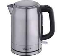 Cloer 4529 Bouilloire Elèctronique en acier inoxydable, Indication du niveau d‘eau, Socle 360°, Protection contre la surchauffe et la marche à vide, 1.7 litres, 2200 W, boîtier en acier inoxydable mat