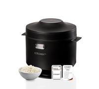 Cloer 6830 Cuiseur à riz 1 L avec panier vapeur & cuve intérieure compatible lave-vaisselle, technologie de cuisson en 7 phases, fonction maintien au chaud jusqu’à 24 h, signal sonore, 350 W