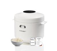 Cloer 6831 Cuiseur à riz 1 L avec panier vapeur & cuve intérieure compatible lave-vaisselle, technologie de cuisson en 7 phases, fonction maintien au chaud jusqu’à 24 h, signal sonore, 350 W