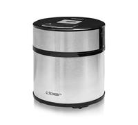 Cloer 9959 Sorbetière pour crème glacée, glace, yaourt glacé et sorbet, capacité 1,5 l, écran LED, cuillère à glace incluse, boîtier en métal