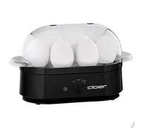 Cloer Eierkocher 6er mit Edelstahl-Heizplatte und Pochierschalen