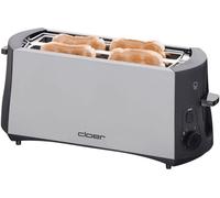 CLOER Grille-pain 3710 4disques 1285Watt chrome/noir