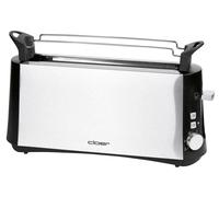 Cloer Toaster 3810 2Scheiben 880Watt Edelstahl/schwarz