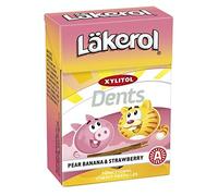 Cloetta Lakerol Pear Banana & Strawberry pastilles 12 Des boites of 85g