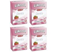 Cloetta Lakerol strawberry cream pastilles 4 Des boites of 85g