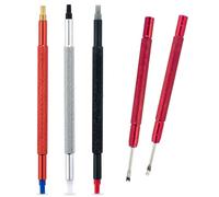 Clofiak Kit d'outils de réparation pour aiguilles de montre, 5 pièces, outil de réglage de la main de montre, retrait professionnel avec poussoir, levier de retrait des minutes et secondes, extracteur