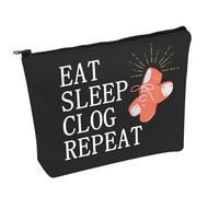 Clog Dance Trousse de maquillage pour manger et dormir Sabots Répétition Sac à cosmétiques Sabots Danseur Cadeau Clogger Cadeau pour les amateurs de danse, Sabots de nuit B