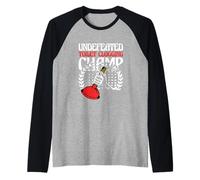 Clogger Champ Championne invaincu de l'encrassement des Toilettes Manche Raglan