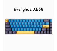 Cloglide-Clavier de jeu mécanique,Ae68,interrupteur magnétique,8k Rt,filaire,Abs,sans peur,contrat,Valorant,cadeau - Type yellow caps-white body