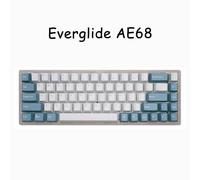 Cloglide-Clavier de jeu mécanique,Ae68,interrupteur magnétique,8k Rt,filaire,Abs,sans peur,contrat,Valorant,cadeau - Type blue caps-white body