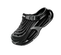 Clogs for Men for Beach Walks, Travel & Everyday Wear, Lightweight Comfort Shoes for Active Men (Black,40)