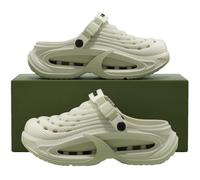 Clogs for Men, Mens EVA Summer Beach Shoes with Hollow Thick Sole, Non-Slip Quick-Dry Outdoor Garden Sandals (#C,45)