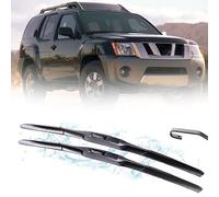 CLOIE Ensemble de balais et de Bras d'essuie-Glace arrière pour Nissan Xterra N50 2005-2012 24 Pouces + 18 Pouces, Remplacement de l'ensemble d'essuie-Glace.