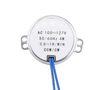 Cloimei 1 PC AC 100 127 V 4 W motoréducteur synchrone 50 60 Hz CCW CW Rotation faible bruit couple élevé moteur à aimant permanent pour ventilateurs chauffages affichages jouets ar (0,8-1 tr/min)