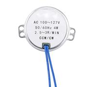 Cloimei 1 PC AC 100 127 V 4 W motoréducteur synchrone 50 60 Hz CCW CW Rotation faible bruit couple élevé moteur à aimant permanent pour ventilateurs chauffages affichages jouets ar (A. Khaarbm)