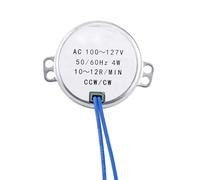 Cloimei 1 PC AC 100 127 V 4 W motoréducteur synchrone 50 60 Hz CCW CW Rotation faible bruit couple élevé moteur à aimant permanent pour ventilateurs chauffages affichages jouets ar (10-12 tr/min)