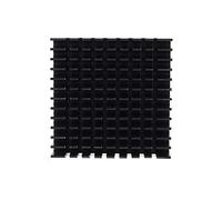 Cloimei 1 PC aileron de refroidissement de dissipateur de chaleur en aluminium noir 40x40x11MM conducteur thermique haute performance pour routeur CPU IC prévention de la surchauff
