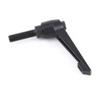 Cloimei 1 poignée de levier de serrage réglable à filetage mâle M10 robuste avec mécanisme à cliquet pour la fabrication d'outils de machines industrielles et l'entretien des équip (M10*30)
