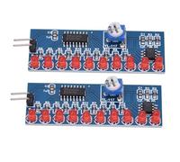 Cloimei 2 pcs NE555 CD4017 LED Chaser Module de lumière Qui coule à l'eau Kit de Bricolage Circuit imprimé électronique pour la Pratique du soudage et Les projets d'apprentissage V