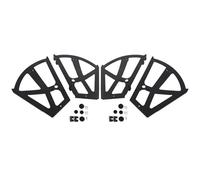 Cloimei 4 pièces plaque de charnière d'armoire à chaussures raccords de meubles en ABS accessoire de support tournant pour augmenter la capacité de stockage dans les étagères à cha