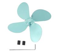 Cloimei 4 ventilateurs de cheminée, ventilateur de poêle en alliage d'aluminium, Circulation de chaleur à haute efficacité pour poêles à bois, poêles à granulés, accessoire Durable