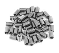 Cloimei 50 pcs Inserts filetés en fil enroulé hélicoïdal en acier inoxydable SS304 de qualité supérieure M6 x 1,0 x 3D pour réparer les filetages dans les pièces en alliage d'alumi