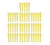 Cloimei 50 pièces Lames en Plastique de Tondeuse à Gazon Kit de Remplacement de têtes de Coupe durables ABS de qualité supérieure pour désherbeurs de Jardin et équipement d'entreti
