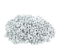 Cloimei 500 pièces œillets en métal œillets colorés à bord rond en fer renforcé pour vêtements chaussures bricolage artisanat 4 couleurs attaches durables 4.5x9x5mm (YK4/5C10 (blanc))