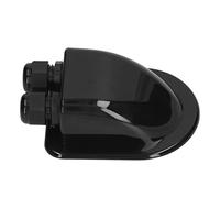 Cloimei ABS Solar Panel Cable Junction Box with Double Wire Entry Gland for External Power Wiring on RV Yachts and Flat Roofs (Black)