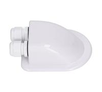 Cloimei ABS Solar Panel Cable Junction Box with Double Wire Entry Gland for External Power Wiring on RV Yachts and Flat Roofs (White)