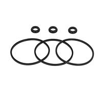 Cloimei Bague d'étanchéité en silicone, joint torique universel, pièces de rechange pour mélangeur, presse-agrumes, couvercle de tasse, accessoires durables, noir, paquet de 2 ou 6 (Bague