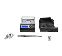 Cloimei Balance numérique en carats, en milligrammes, portable et précise, mini-gramme pour peser des bijoux, balance de poche électronique en acier inoxydable ABS pour la maison, (30g/0.001)