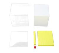 Cloimei Blocs de comptage colorés en Plastique, Outil d'apprentissage des mathématiques, Volume de géométrie, Fournitures de Classe pour l'éducation élémentaire STEM, 100 pièces