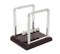 Cloimei Boule en métal équilibrée Physique Science décoration de Bureau éducatif Maison Bureau Table Ornement Newton's Cradle Momentum Demonstrator 8 x 7 x 9 cm