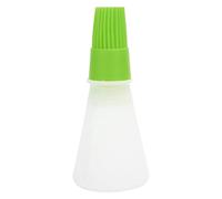 Cloimei Brosse à huile en Silicone avec bouteille d'huile, brosse à badigeonner de cuisine à haute température pour la cuisson, les grillades, en Silicone, sans danger, Non 11,5x5c (Verte)