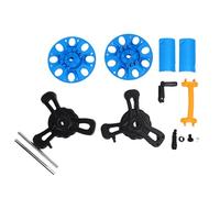 Cloimei Chariot enrouleur de tuyau d'arrosage mural et portable, support de rangement léger pour tuyau d'arrosage pour jardinage extérieur, lavage de voiture, matériau PP, bleu, no