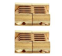 Cloimei Charnières cachées à 180 degrés Charnières d'armoire dissimulées en cuivre robuste Charnières de porte battante lisses pour meubles en bois et en métal Projets de bricolage