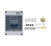 Cloimei Circuit Breaker MCB PV Combiner Box 500V DC Disconnect Switch with IP65 Protection for Solar Panel Systems Household and RV Use