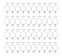 Cloimei Clip de plafond F2 Crochets en métal Lot de 40 cintres de plafond à rebond automatique pour bureau, mariage, maison, salle de classe, décorations en acier galvanisé robuste