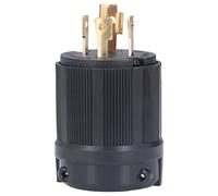 Cloimei Connecteur d'alimentation robuste pour générateur industriel NEMA L19 30P, 30 A, 277/480 V, boîtier en plastique PA66 avec contacts en laiton, pour séchoirs commerciaux, cu