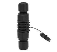 Cloimei Connecteur Ethernet RJ45 IP67, coupleur extérieur à 8 Broches pour systèmes de vidéosurveillance d'automatisation Industrielle, Noir