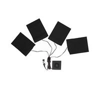 Cloimei Coussin chauffant électrique en tissu alimenté par USB avec 3 vitesses de température réglables pour veste d'hiver, gilet, gants en fibre composite 16 x 12 cm
