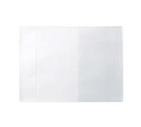 Cloimei Couverture de Passeport Transparente givrée, Porte-Documents de Voyage en PVC, Protecteur de Carte d'identité, étui de Passeport Mince et léger pour Hommes et Femmes, acces