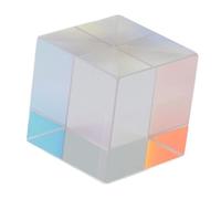 Cloimei Cube à Prisme en Verre Optique, Dispersion de Couleur rvb X Cube Attrape-Soleil, Outil d'expérimentation Scientifique pour Adultes, décoration de Bureau et de Maison (15 * 15 * 15MM)